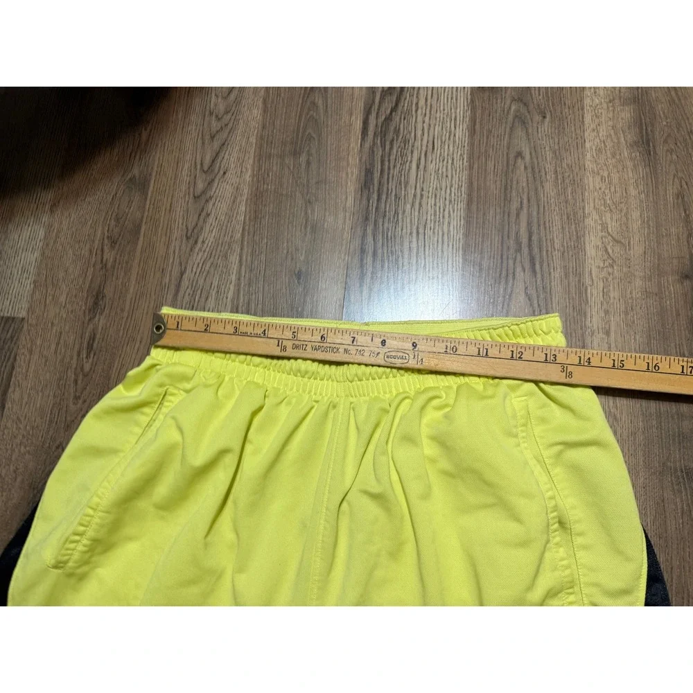 Nike Elite Basketball Shorts Mens Large Neon Yellow Volt Athletic Used